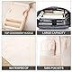 RJEU Laptop Rucksack für 17 Zoll,Rolltop Rucksack Herren Damen,Laptoptasche für Schule,Studium,Reisen,Schulrucksack(KhakiBeige-26L)