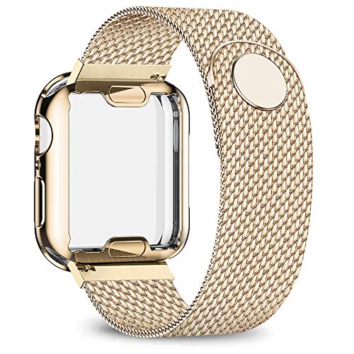jwacct Stainless Steel Bands Compatible with Apple Watch Band 44mm - with Full Screen