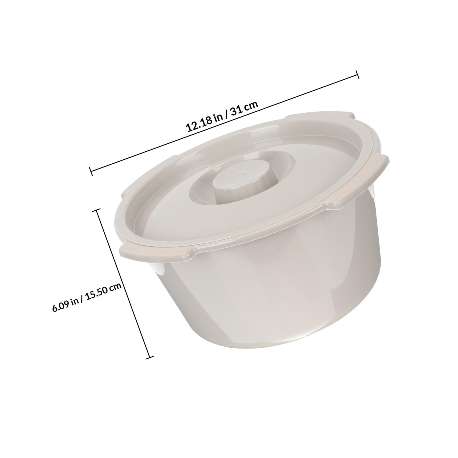 GALPADA Vaso da Notte Coperchio in Plastica PP per Anziani e Donne Incinte Accessori Bagno Pratico e Pulito per Uso Domestico e Cliniche