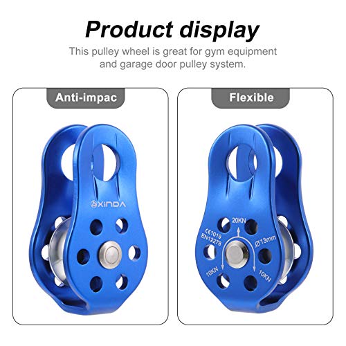 CLISPEED Liga de Alumínio de Escalada Polia Corda de Propósito Geral Pequeno De Alumínio Polias para