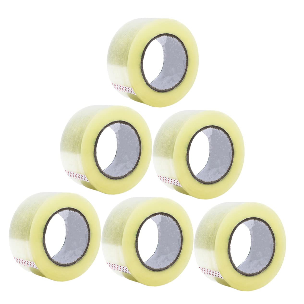Ruban Adhésif D’emballage Transparent 4, 5cm, 6 Rouleaux, Pet, pour Boîte