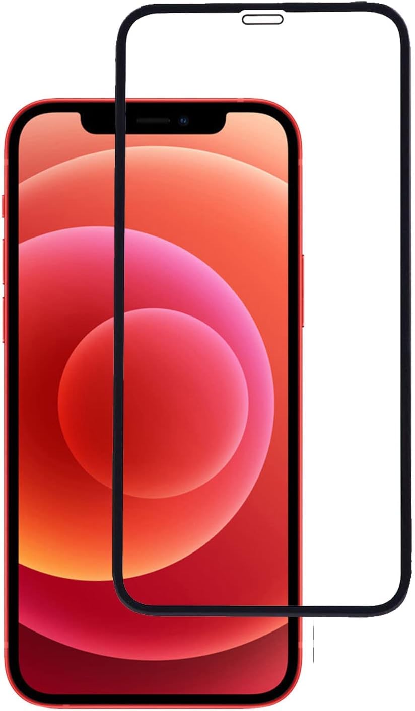 Amazon Brand - Solimo Tempered Glass Screen Protector for iPhone 13, 13 Pro & 14 with Edge-To-Edge Protector (6.1 inches)