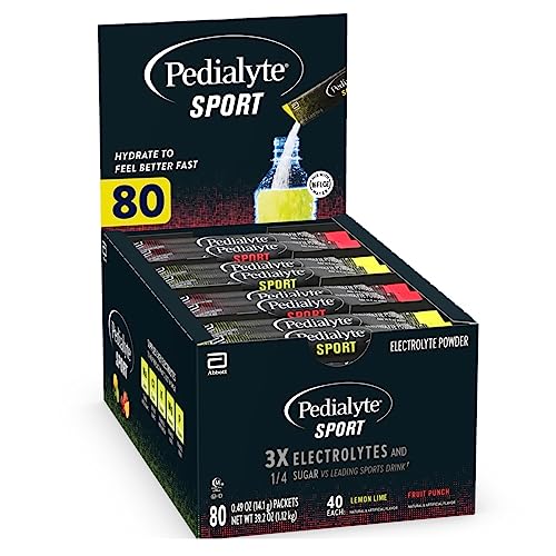 Pedialyte Sport Electrolyte Powder 80-Packet Variety Pack