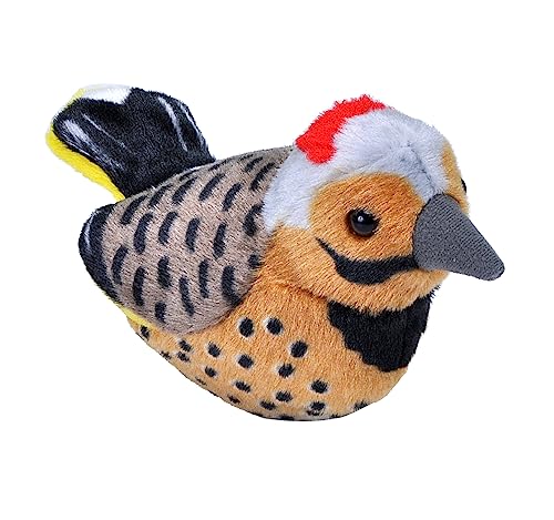 Wild Republic Audubon Northern FlickerPlush with Authentic Bird Sound, Stuffed Animal Toys for Kids and Birders