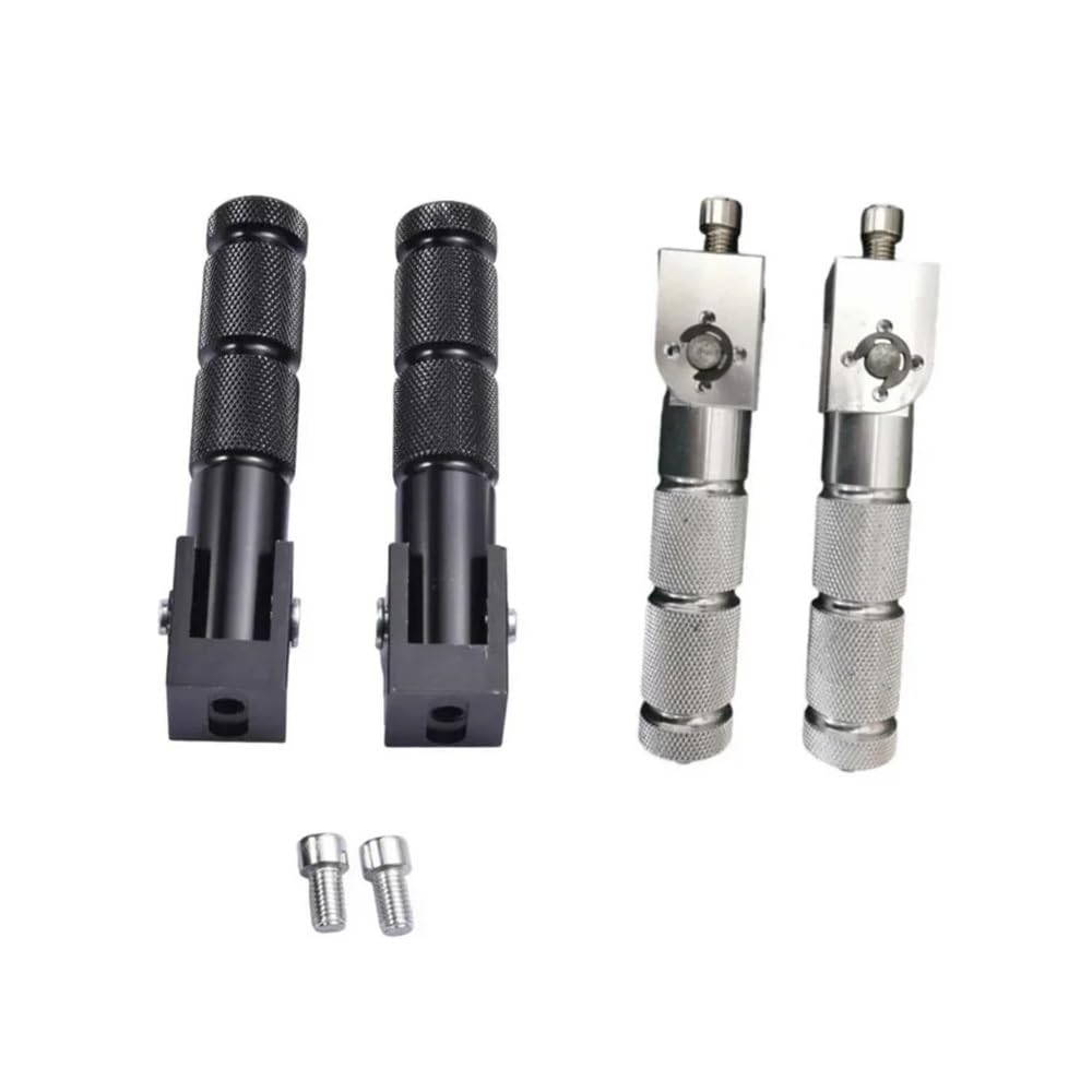 Cale Pied Moto Passager Accessoires Moto Pédales Universelles Repose-Pieds Repliables pour Motos Véhicules Cyclomoteurs Karts