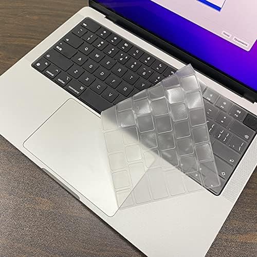 Se7enline Compatible with Macbook Keyboard Cover Skin for Mac Neo & Air 13/15 & Pro 14/16 inch (M5 M4 M3 M2 M1 A18 Pro) 2026/2025/2024/2023/2022/2021 Ultra Thin TPU backlight Dustproof US Layout,Clear - Image 5