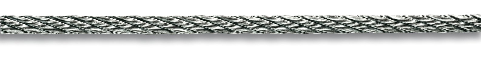Câble gainé PVC acier galvanisé Chapuis BC1 Ø 2,5/3,5 mm x 50 m pour fixation extérieure