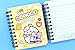 Molang MSGlobal 4 Pack Hard Cover Mini Ruled Spiral Notebook, Small Notepads 3.5x4, 4Designs, About 85 Pages Per Book