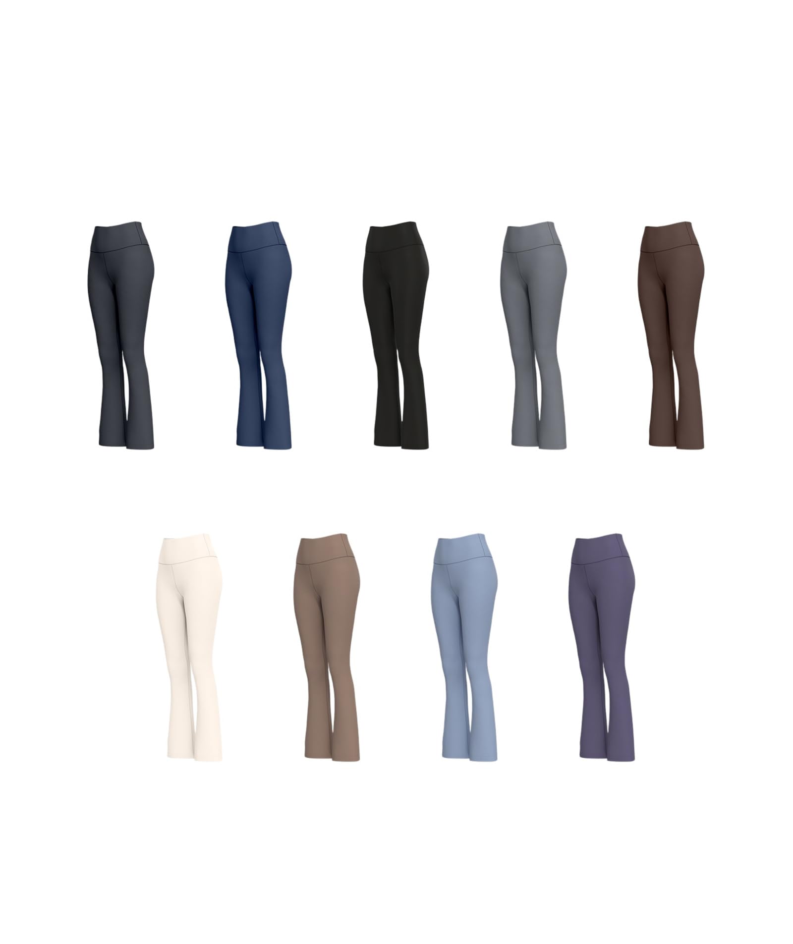 Flare legginsy scrunch dla kobiet spodnie sukienka z wysokim stanem kontrola brzucha bootcut legginsy treningowe siłownia spodnie do jogi