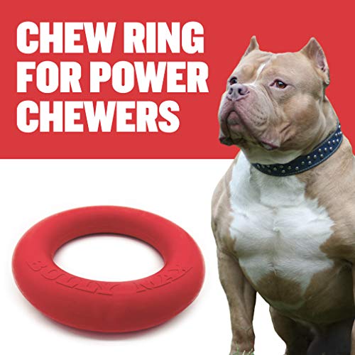 Bully Max Chew Ring Toy Long Lasting Dog Chew Toy for Power Chewers, Big Dogs, & Pit Bulls. Guaranteed to Last a Lifetime. Improves Mental Health, Keeps Dogs Busy for Hours.