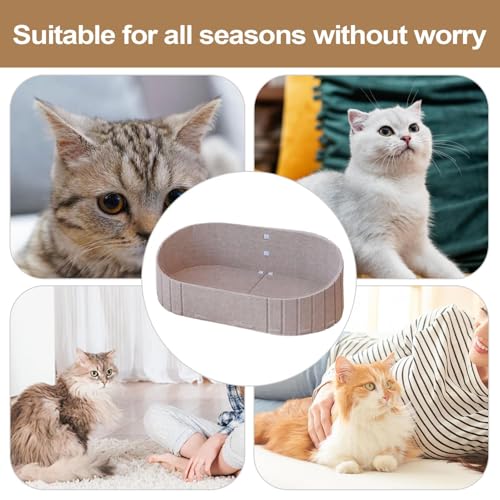 Lit de chiot anti-griffes en feutre durable avec tapis confortable
