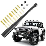 5 Inch Car Antenna, AM/FM Radio Antenna, Waterproof Rubber Car Short Radio Antenna, Aluminum Alloy A