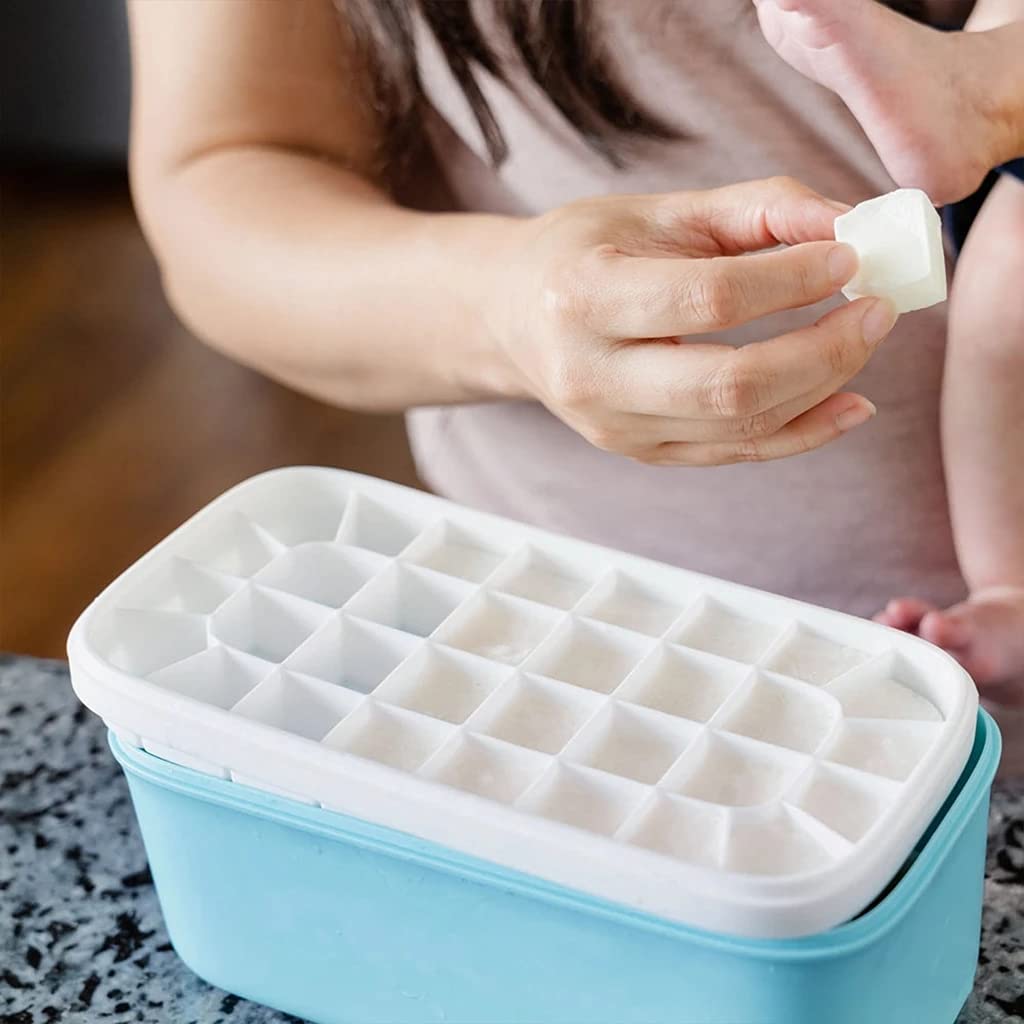 Reusable Breastmilk Freezer Storage Container The Milkstache by Ceres Chill, 1/3 Ounce Cubes fit Any Baby Bottle, Freezing Pumped Milk has Never Been Easier, Replaces Disposable Bags (Ocean) : Baby
