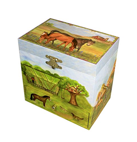 Enchantmints Horse Ranch Music Jewelry Box