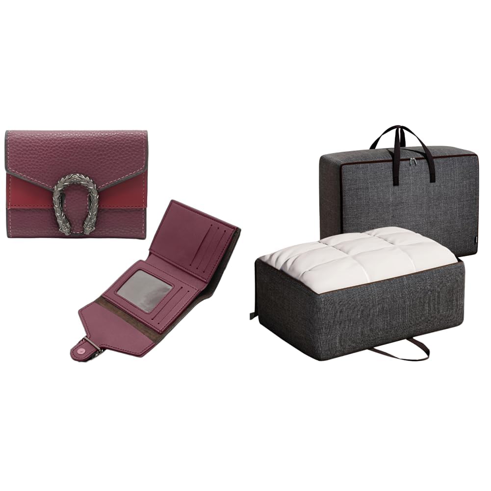 Women's Wallet -Stylish and Compact Purse Clutch Wallet for Women, Stylish Card Coin + Storage Bag for Clothes, Cloth Organiser for Storage, Under Bed Storage Bag, Wardrobe Bags for-image-48