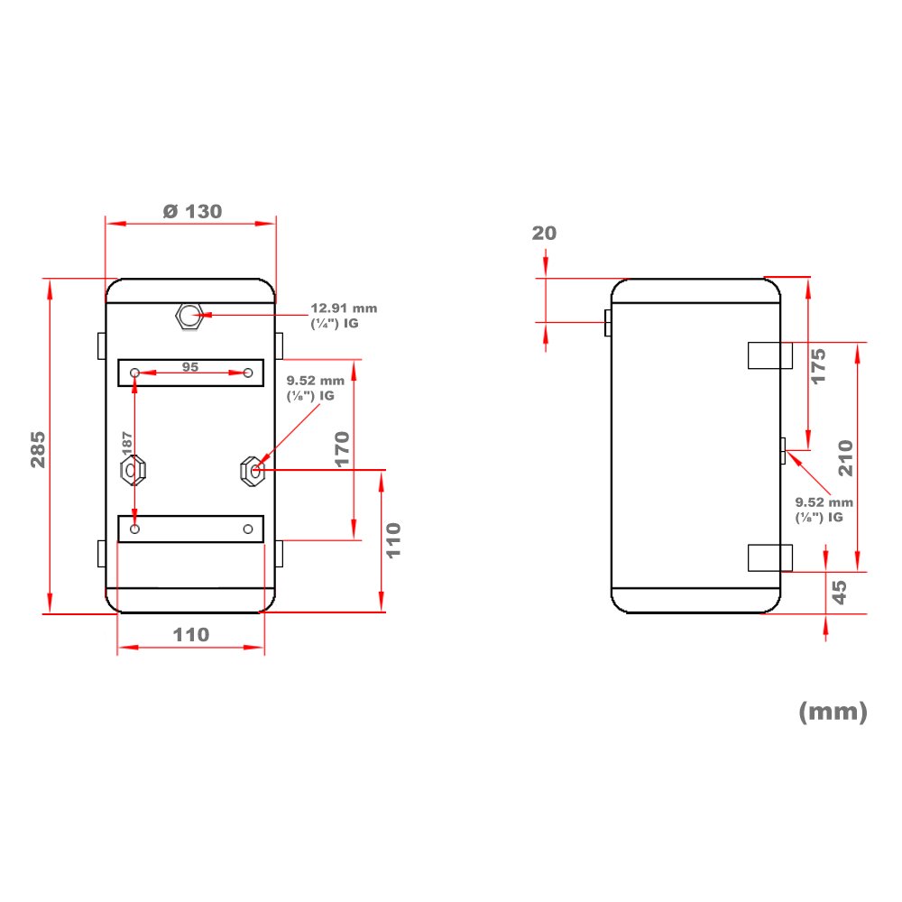 Réservoir de Pression 3L pour AS196 / AS196A