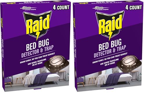 Image of Raid Bed Bug Detector and Trap, for Indoor Use, 4 Count (Pack of 2)
