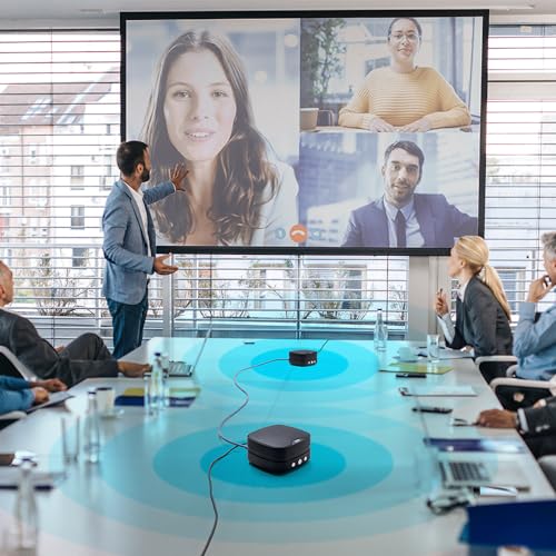 サンワサプライ スピーカーフォン WEB会議 小型 2台連結可能 マイク 有線USB接続 Skype・Zoom・Teams対応 MM-MC35N の商品画像 11