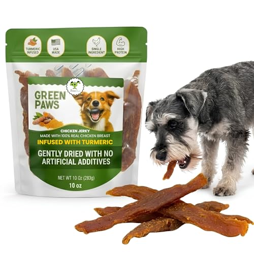 Image of Chicken Jerky Dog Treat, Turmeric Infused, 10 oz