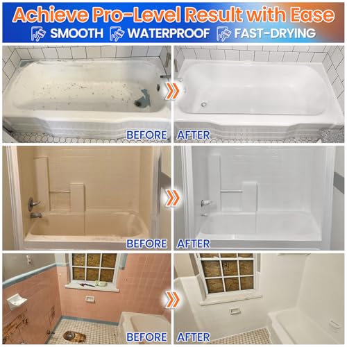 Specialty Tub and Tile Paint, Water-based Tub and Tile Refinishing Kit miniatura 4