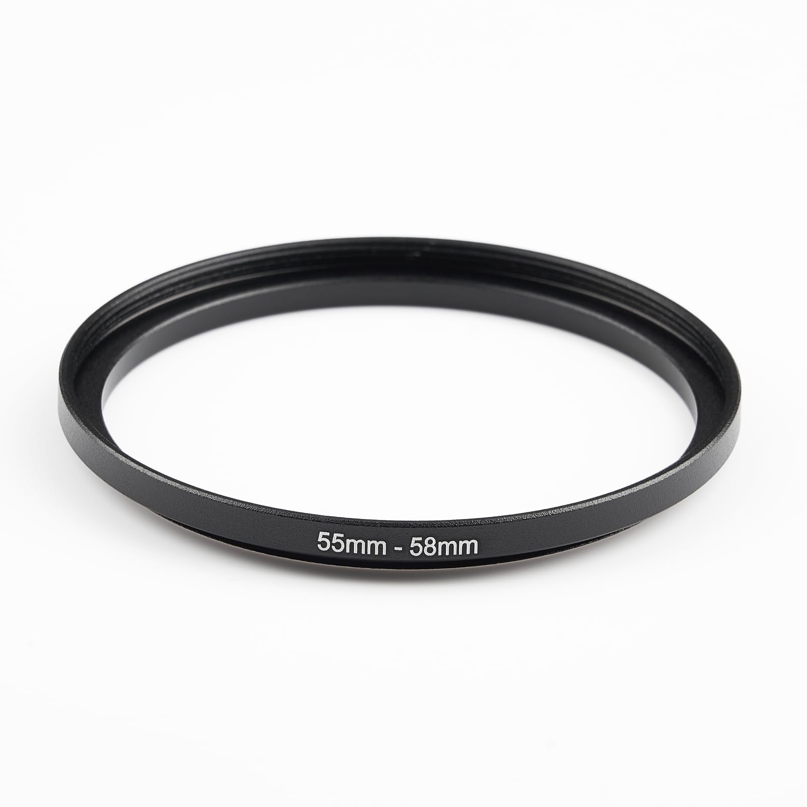 55mm to 58mm Step up Ring Filter Adapter Metal Ring Step up Rings Adapter Filter Compatible with All 58mm UV,CPL,ND,Lens Hood,Threaded Lens ect (55mm to 58mm)