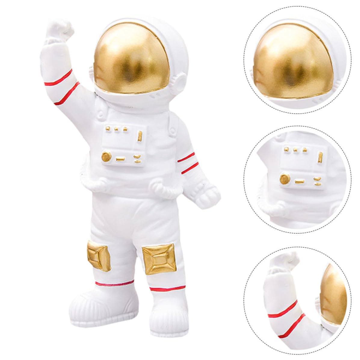 TOYANDONA Adorno de Resina Forma de Astronauta para Decoración de Habitación Infantil y Sala de Estar, Ligero, Portátil y Fácil de Usar
