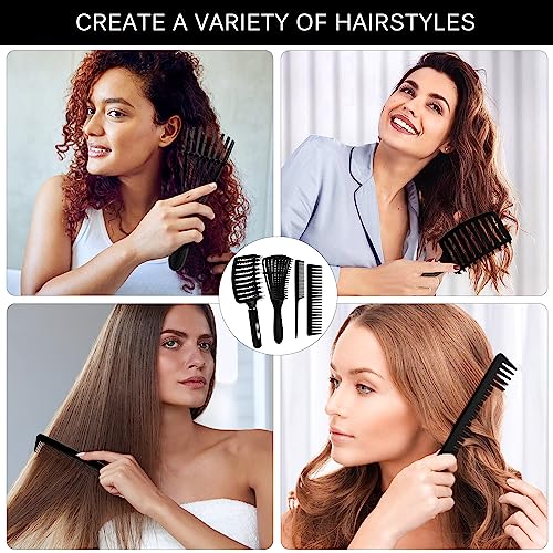 Save 10% on KPX 4-Piece Curly Hair Detangling Brush Set - Image 2