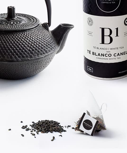 Marabans Té Blanco Canela pirámides 25 sobres sin gluten