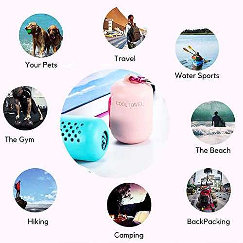 Quick Dry Towels,Microfiber Sport Camping Towels,Fast Drying & Soft Lightweight & Absorbent Compact For Sport,Running,Gym,Workout,Traveling,Cycling, 30X80 Cm（11.8" X 31.5"） (Darkblue) #TOP5