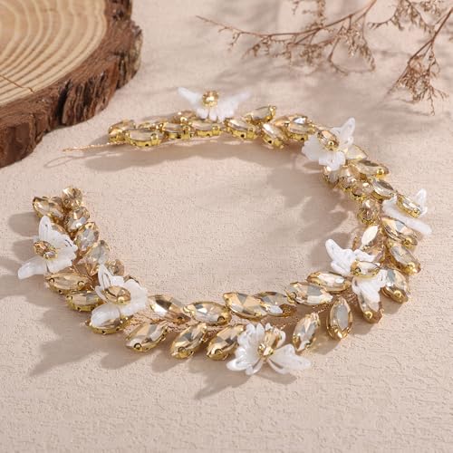 Accesorios para el pelo de boda tipo diadema de mariposa y cristales 4