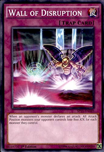 Amazon Com Yu Gi Oh Wall Of Disruption Sp15 En049 Star Pack Arc V 1st Edition Common Toys Games