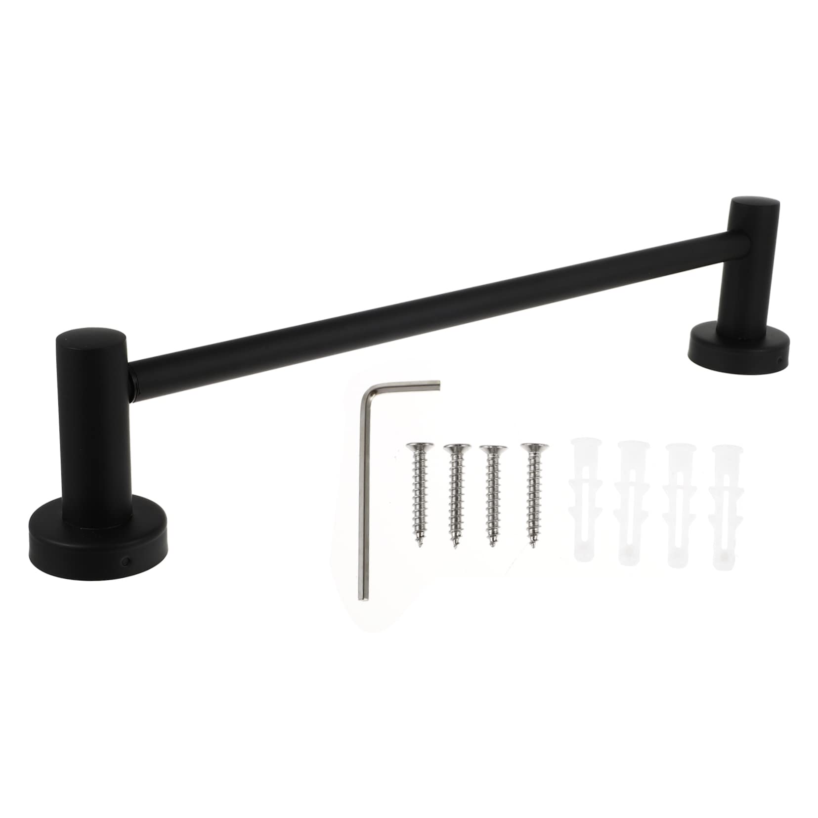 Porte-serviettes mural réglable noir iplusmile support extensible acier simple