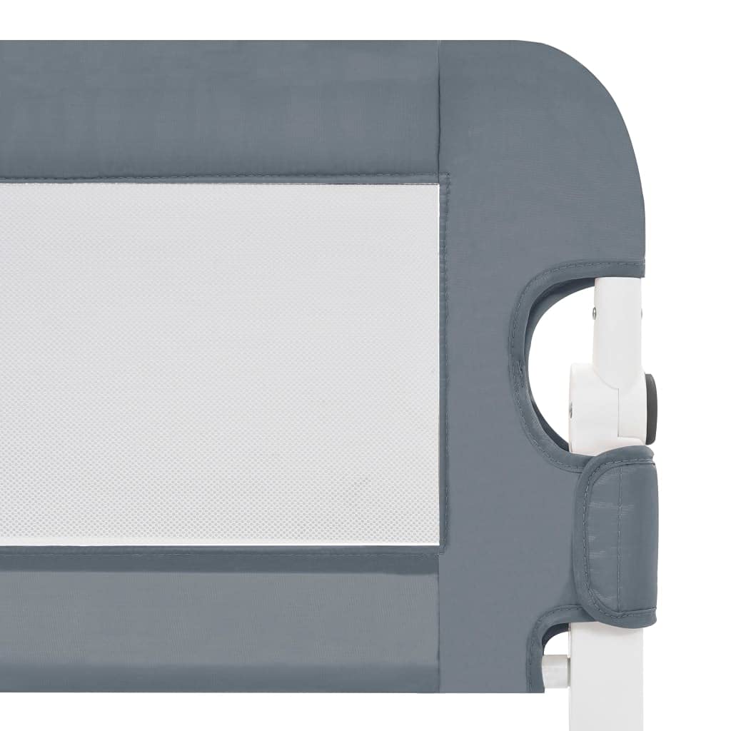vidaXL Barrière de Sécurité de Lit Enfant Rail de Lit Pliable 180x42 cm Polyester Gris