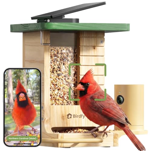 Birdfy Smart Wood Bird Feeder