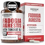 Fadogia Agrestis 1500mg [Highest Purity] + BioPerine® for High Absorption Supplement with Tongkat Ali - Increase Stamina, Lean Muscle Growth & Recovery, Boosts Drive 3rd Party Tested 120 Capsules