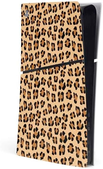 Skinit Decal Gaming Skin Compatible with PS5 Slim Digital Edition Console - Leopard Print Design