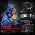 Wireless Gaming Headset for Xbox Series X|S,Xbox One,PS5,Nintendo Switch & PC with Wireless Adapter, Gaming Headphones with LED Light,2.4G &Bluetooth Mode,Bass Surround (Black)