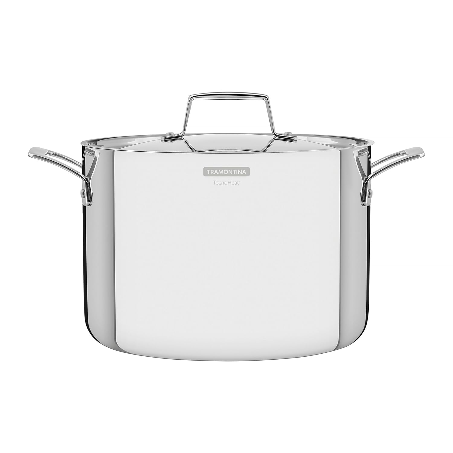 Tramontina Grano Stock Pot 3-Ply Stainless Steel for Induction, Electric, Gas and Ceramic Glass Hobs, ‎Cookware, Kitchen, 24 cm, 7.7 litres, 62145240