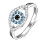 Evil Eye-105-white blue