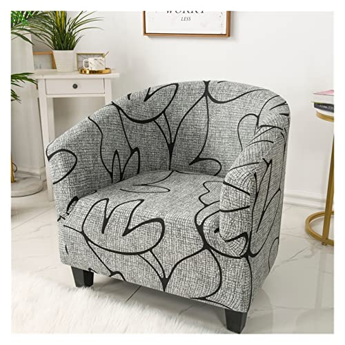 Housse de Fauteuil Cabriolet Chesterfield 1 place Housse de Canapé Tub Chair Extensible Housse de Fauteuil Cabriolet Biélastique Modèle Tub Chair pour Salon Décor (Color : #1) Cover