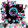 Toloye Ballonnen-slinger, decoratie voor muziekthemafeest, 108 stuks, felroze, blauw, zwart, wit, ballonnen voor…