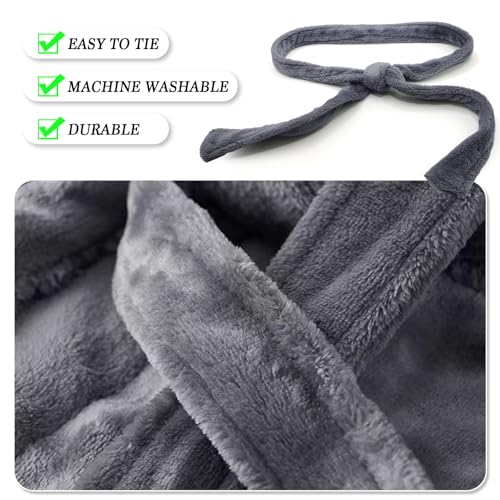 Dark Gray Robe Belt Replacement, Soft Thickened Flannel Bathrobe Belt, Hotel Bathrobe Tie Waist Belt Unisex Pajamas Belt Replacement Suitable for Home or Hotel, 70 in x 1.57 in3