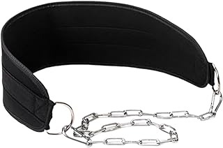 Cinto para levantamento de pesos - cinto de treino com pesos para a cintura, proteção lombar com corrente de aço para fitness mulheres exercícios em casa ginásio treino