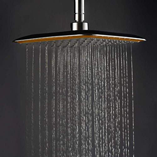Regadera de mano cuadrada cromada para baño