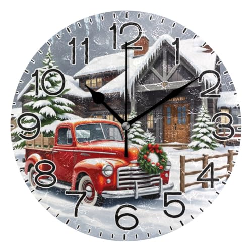 Reloj de pared redondo silencioso ALAZA 10 pulgadas miniatura 1