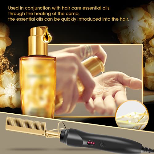 Hot Comb Professional Electric Straight Comb Electric Heating Comb Hair Straightener For Stylist And Salon At Home #TOP6