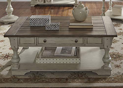 Liberty Furniture Industries Morgan Creek Cocktail Table, W52 X D28 X H20, White #TOP1