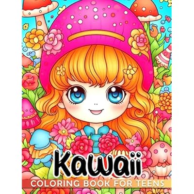 Kawaii for Teens Coloring Book