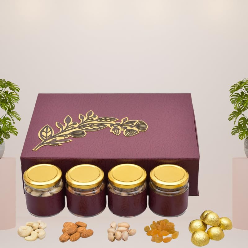 Image of NUTRI MIRACLE Raksha Bandhan Dry Fruits Pack | Gift for Brother & Sister