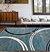 Rugshop Modern Wavy Circles Design Area Rug 5' 3